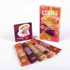 Bio Válogatás csomagok, Csinta-erő kártyákkal a dobozokban