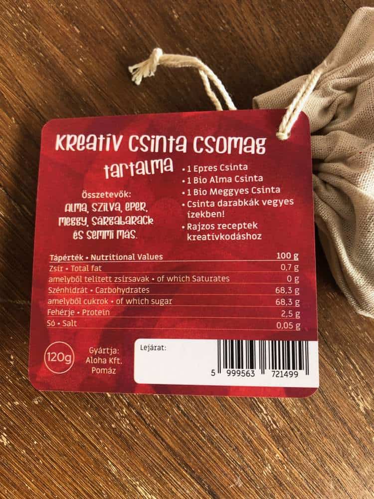 Csinta Mikulás csomag rajzos receptekkel és Csinta csipetekkel a zsákban - 4. kép